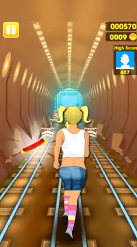 Subway Princess Girl Rush Runner Screen Shot 2