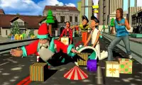 Papai Noel de Natal Super Runner Vs miúdos loucos Screen Shot 4