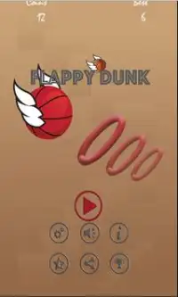 Flappy Dunk Game Screen Shot 2