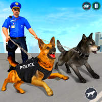 Police Dog VS Wild Wolf Attack