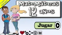 Matemáticas 12 años Screen Shot 0