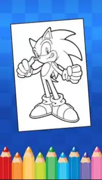 Coloring Pages Sonic-Héro Screen Shot 0