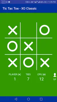 Tic Tac Toe -  Noughts and Crosses - X and O game Screen Shot 2