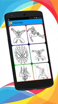 Super Hero Coloring Book Screen Shot 2