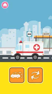 自動車遊び - パトカー、消防車、電車、飛行機の学習ゲーム Screen Shot 3