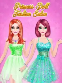 Princess Doll Fashion Salon: Princess Makeover Screen Shot 0