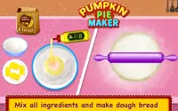 Pumpkin Pie Maker - Dessert Food Cooking Game Screen Shot 1