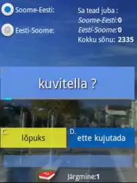 Finnish Estonian Words Trainer Screen Shot 1