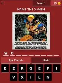 X COMICS - Character Quiz Screen Shot 11