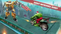 Superhero Moto Stunt Bike Attack Race Screen Shot 0