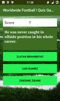 Worldwide Football! Quiz Game Screen Shot 2