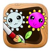 Coloring: Flowers for Girls