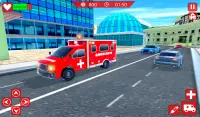 Ambulance Driving Simulator: Ambulance Rescue Game Screen Shot 0