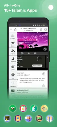 Islamic Calendar & Prayer Apps Screen Shot 0