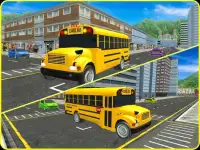 School Bus Driver - Impossible Metro City Driving Screen Shot 11