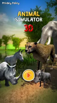 Animale Simulatore 3D - Cheetah ecc. Screen Shot 0