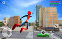 Stickman Rope Hero Spider Fight Miami City Crime Screen Shot 1