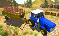 Tractor Trolley Driving Simulator Cargo Tractor 3d Screen Shot 2