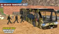Off Road Army Bus Driving:Soldier Transport Duty Screen Shot 7