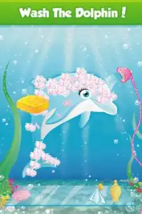 Sea Blue Dolphin Mermaid Care Screen Shot 1