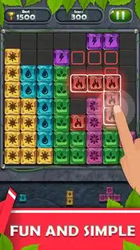 Bloccare Fantasia Puzzle: Colorato Bloccare Gioco Screen Shot 0