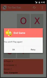 Tic Tac Toe Screen Shot 2