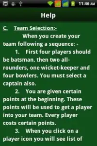 Cricket Selector Screen Shot 6