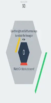 Hextris - A twist to classical game of Tetris Screen Shot 1