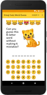 Emoji Cats Word Guess Screen Shot 0