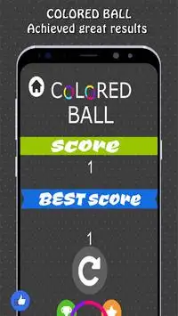 Colored Ball Action: Tap switch Arcader Screen Shot 1