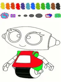 Robot Coloring Kids Game Screen Shot 0