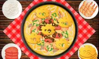 Salgadinha de pizza com queijo - jogo de culinária Screen Shot 2