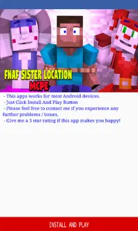 Map FNAF Sister Location for Minecraft PE Screen Shot 0