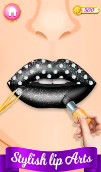 Lips art | Makeup Game | Perfect Lipstick Coloring Screen Shot 13