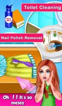 Magic House Cleaning - Girls Home Cleanup Game Screen Shot 3