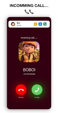 Call From Boboiboy™  📞 Video call and Chat Screen Shot 2