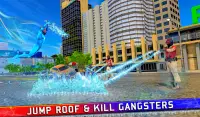 Grand Rope Hero Crime City - Flying Ice Hero Game Screen Shot 7