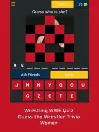 Wrestling WWE Quiz — Guess Wrestler Trivia — Women Screen Shot 5
