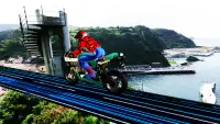 Jeu de cascadeurs pour enfants super héros moto Screen Shot 2