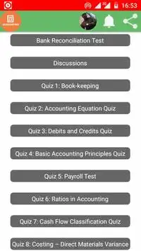Accounting Test Screen Shot 2