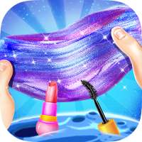 Glitter Galaxy Makeup Slime - Slime Simulator