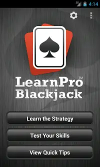 Learn Pro Blackjack Trainer Screen Shot 0