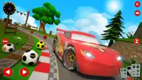 Super Kids Fast Lightning Car Racing Screen Shot 3