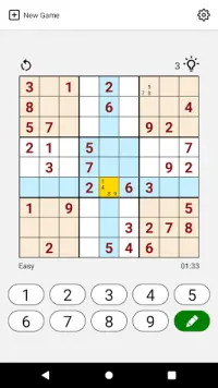 Yes Sudoku - Free Sudoku Puzzles Brain Number Game Screen Shot 1