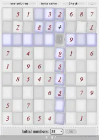 Yasminoku sudoku with solver Screen Shot 1