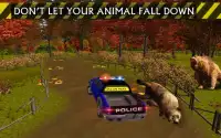 Offroad Police Truck Wild Animal Transport Screen Shot 1