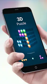 Jewel Block Puzzle - 3D Cube Solver - Brain Games Screen Shot 0