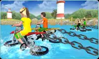 Kids Water Surfing Chained Bike Race Screen Shot 0