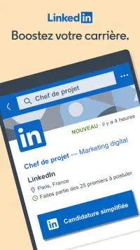 LinkedIn: Recherche d'emploi Screen Shot 0