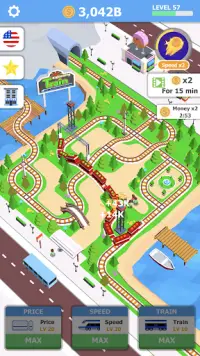 Idle Sightseeing Train - Game of Train Transport Screen Shot 0